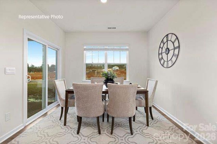 Furnished interior view inside a new home in Shepherd's Farm, Mooresville (Image 10).
