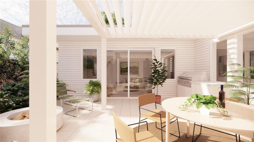 Cypress courtyard rendering 7.1