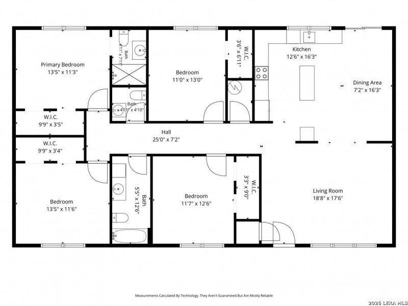 2D floor plan layout of this home in , Bandera, TX (Image 3).