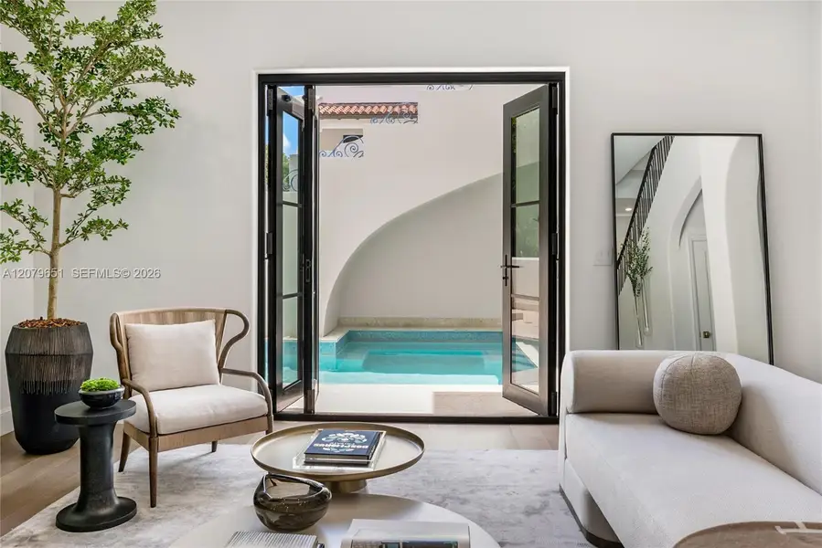Furnished interior view inside a new home in , Coral Gables (Image 17).