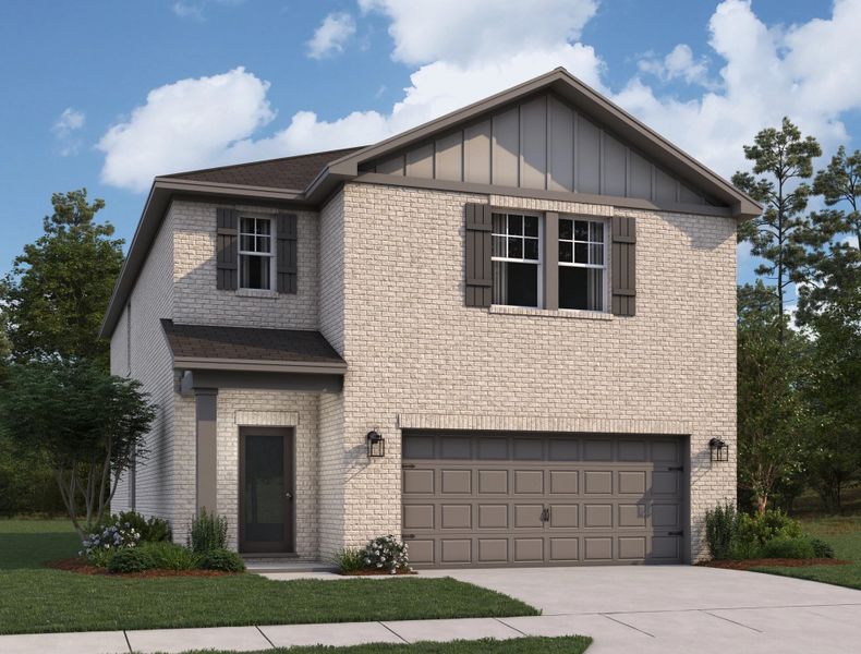 Representative exterior photo of a completed home built from the Apollo by Starlight Homes in Coyote Meadows, Anna, TX (Image 25).
