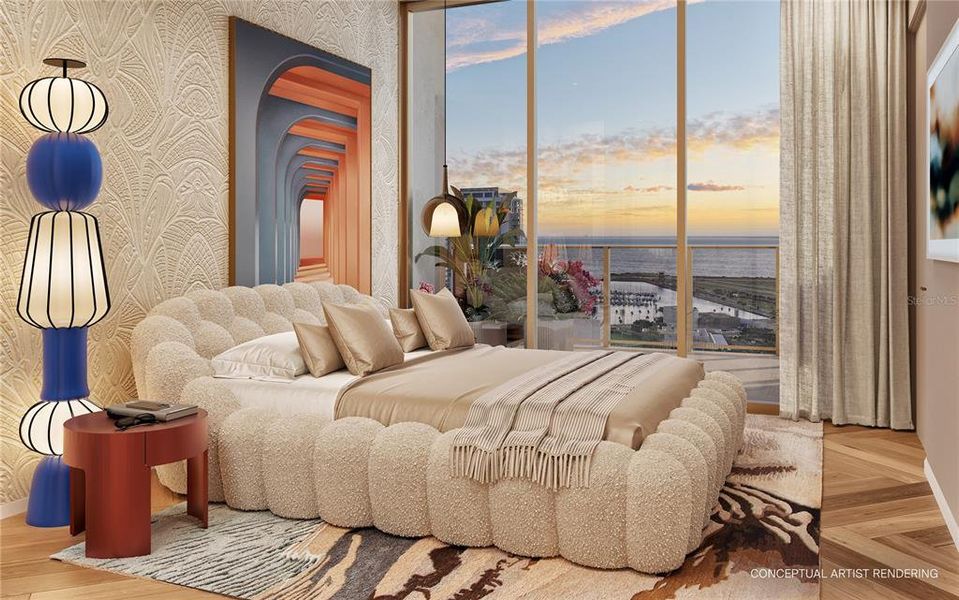 Furnished interior view inside a new home in , St. Petersburg (Image 5).