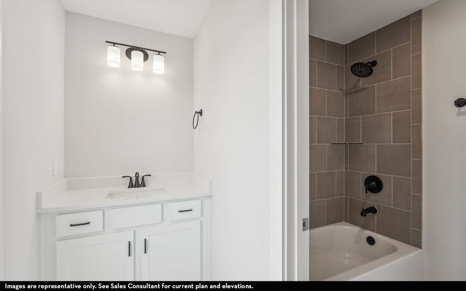 Furnished interior view inside a new home in Aden Woods, Nashville (Image 13).