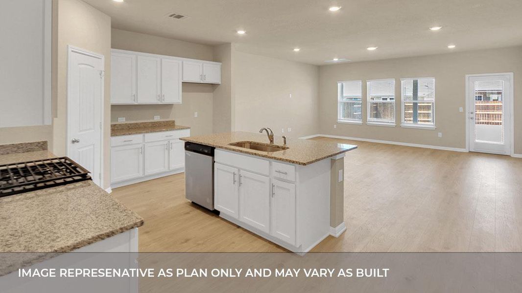 Furnished interior view inside a new home in Bar W Ranch, Leander (Image 7). Furnished interior view inside a new home in Bar W Ranch, Leander (Image 7).