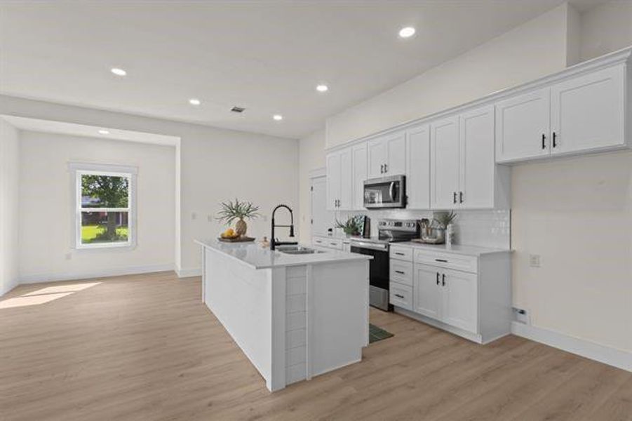 Furnished interior view inside a new home in , Orange (Image 14). Furnished interior view inside a new home in , Orange (Image 14).