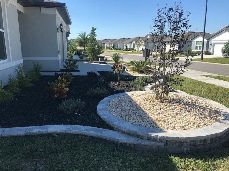 Exterior details and patio area of a home in Del Webb Stone Creek, Ocala (Image 17).
