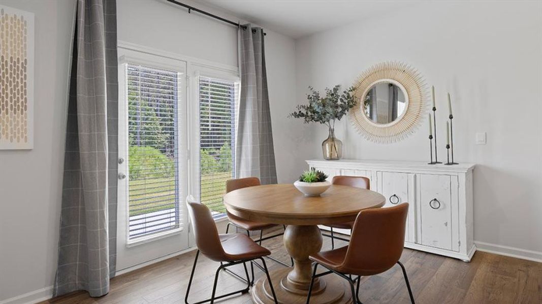 Furnished interior view inside a new home in Oaks at Cedar Grove, Fairburn (Image 16).