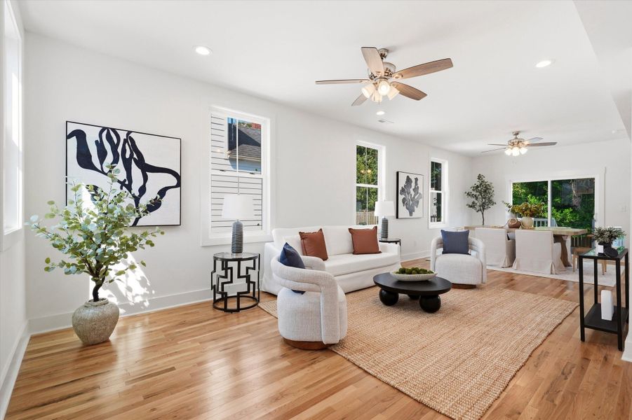 Furnished interior view inside a new home in , Charleston (Image 6).