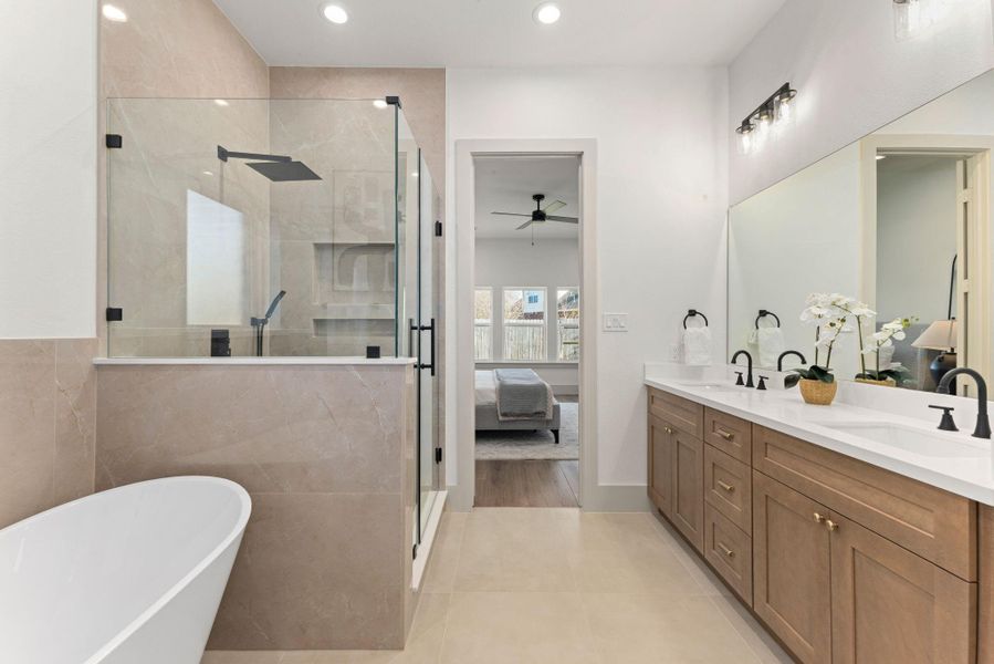 Furnished interior view inside a new home in , Tomball (Image 7).