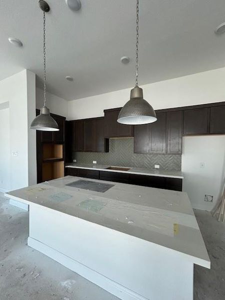 Open concept Kitchen with center island