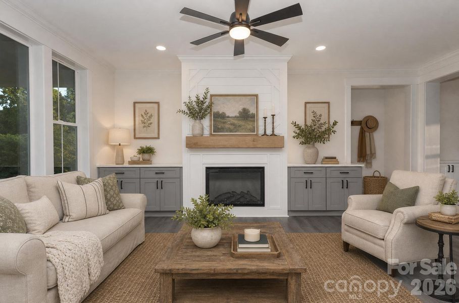 Furnished interior view inside a new home in , Kings Mountain (Image 9).