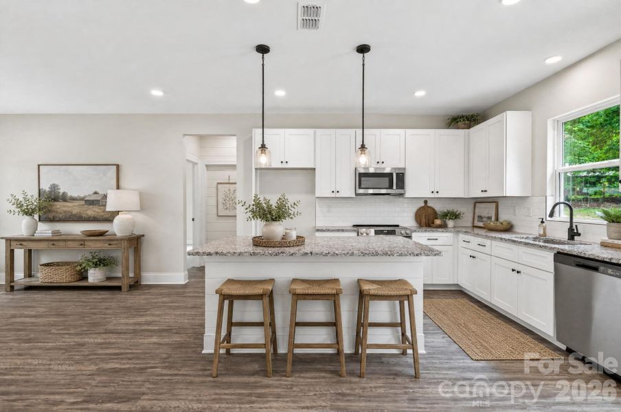 Furnished interior view inside a new home in , Kings Mountain (Image 13).