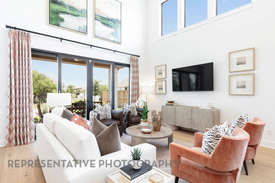 Furnished interior view inside a new home in 6 Creeks at Waterridge: 60ft. lots, Kyle (Image 14).