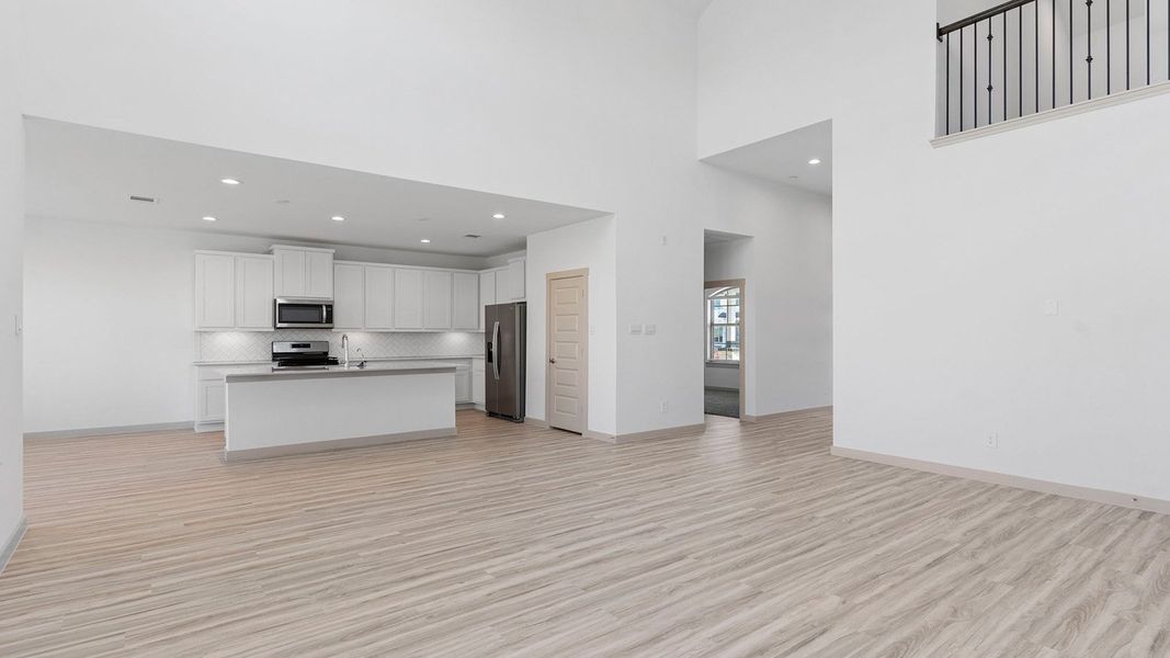 Representative unfurnished interior of a home built from the Denison by D.R. Horton in Westland Ranch 60' Homesites, League City (Image 16). Representative unfurnished interior of a home built from the Denison by D.R. Horton in Westland Ranch 60' Homesites, League City (Image 16).