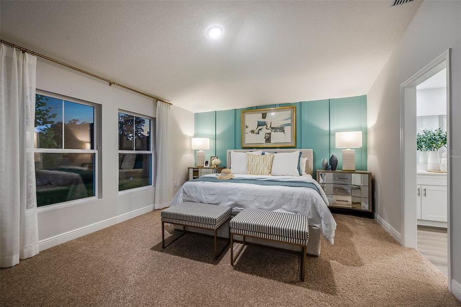 Furnished interior view inside a new home in Pasadena Landing, Wesley Chapel (Image 29).