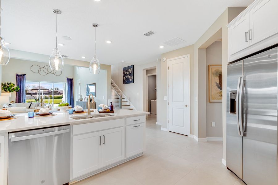 Furnished interior view inside a new home in Center Lake Ranch Community Group Page, St. Cloud (Image 16).