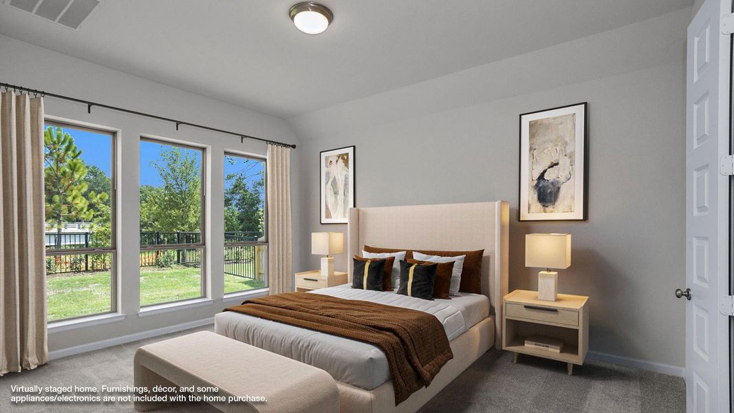 Furnished interior view inside a new home in The Groves 45', Humble (Image 5).