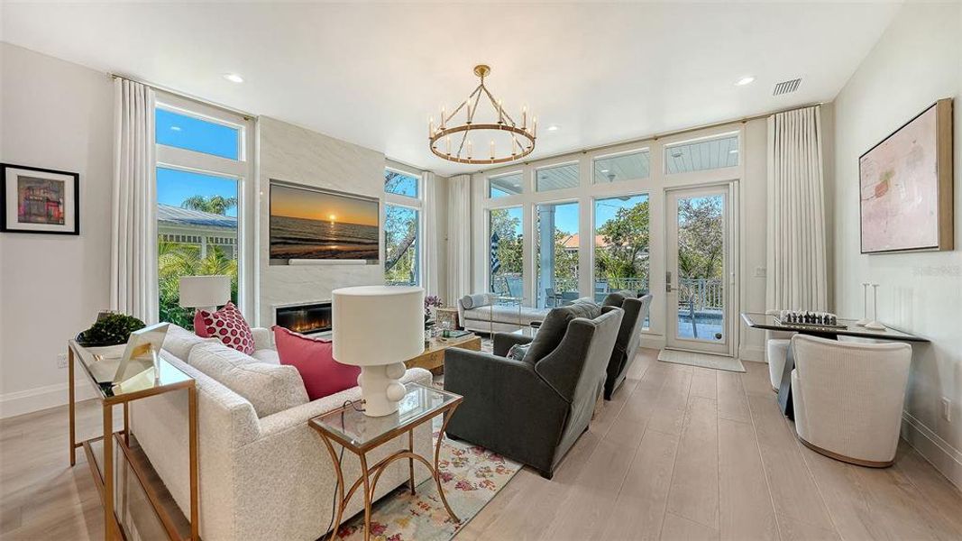 Furnished interior view inside a new home in , Sarasota (Image 15).