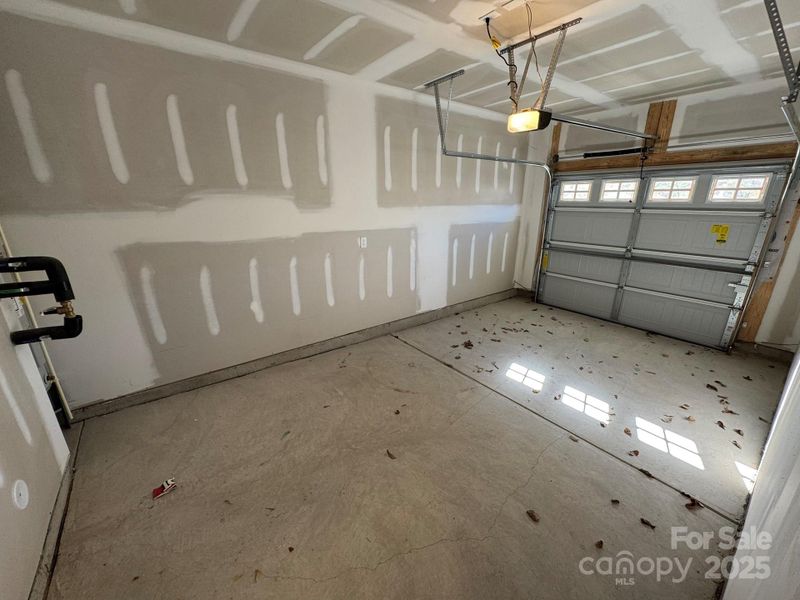 Inside rear-load garage