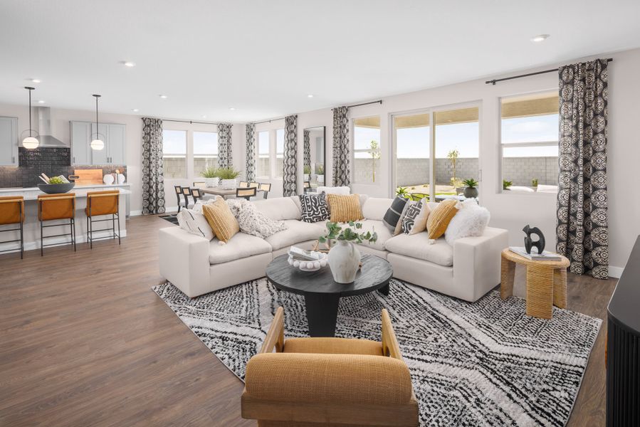 Furnished interior view inside a new home in Montana Vista - Summit: Summit, Buckeye (Image 18).