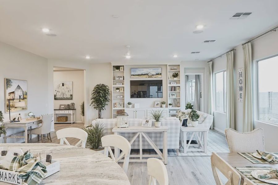 Furnished interior view inside a new home in Valencia at Granite Vista, Waddell (Image 8).