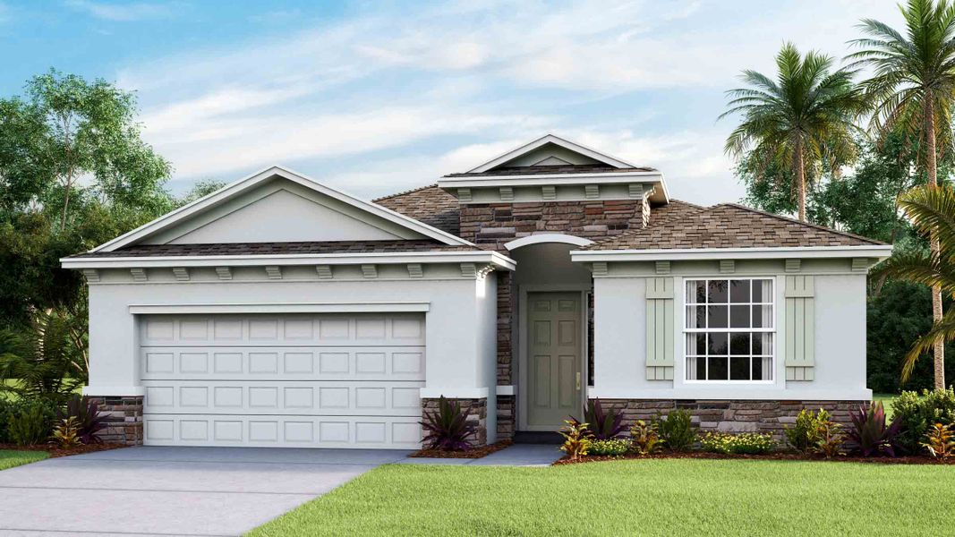 Representative exterior photo of a completed home built from the Lantana by D.R. Horton in Twisted Oaks, Wildwood, FL (Image 25). Representative exterior photo of a completed home built from the Lantana by D.R. Horton in Twisted Oaks, Wildwood, FL (Image 25).