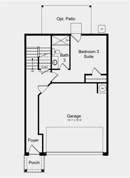 2D floor plan layout of this home in , Lawrenceville, GA (Image 5).