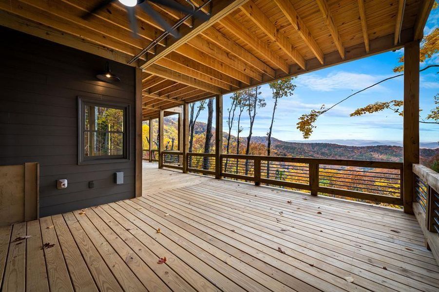 Exterior details and patio area of a home in , Blue Ridge (Image 22).