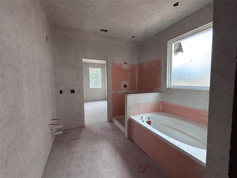 In-progress construction of a new home in The Colony 45s, Bastrop, TX (Image 21).