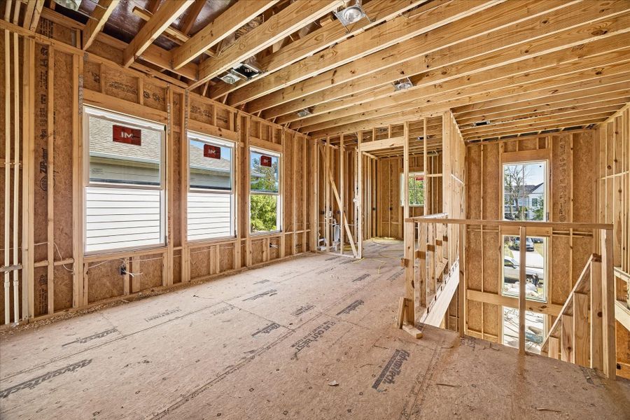 Upstairs landing *Current construction 4/7/26