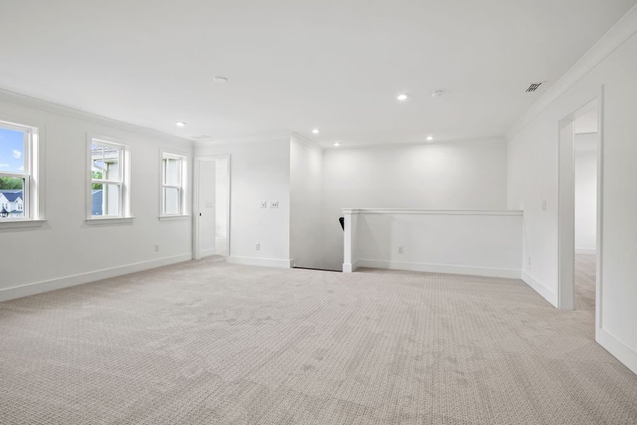 Representative unfurnished interior of a home built from the Shetland by Pulte Homes in Parkside Crossing, Charlotte (Image 18). Representative unfurnished interior of a home built from the Shetland by Pulte Homes in Parkside Crossing, Charlotte (Image 18).