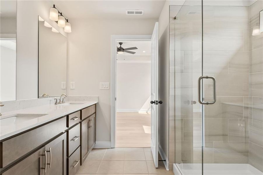 Furnished interior view inside a new home in The Village at Shallowford, Kennesaw (Image 12).