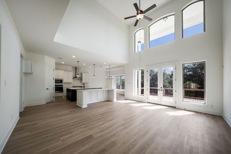 Representative unfurnished interior of a home built from the The Travis by Whitestone Custom Homes in Johnson Ranch, Bulverde (Image 39).