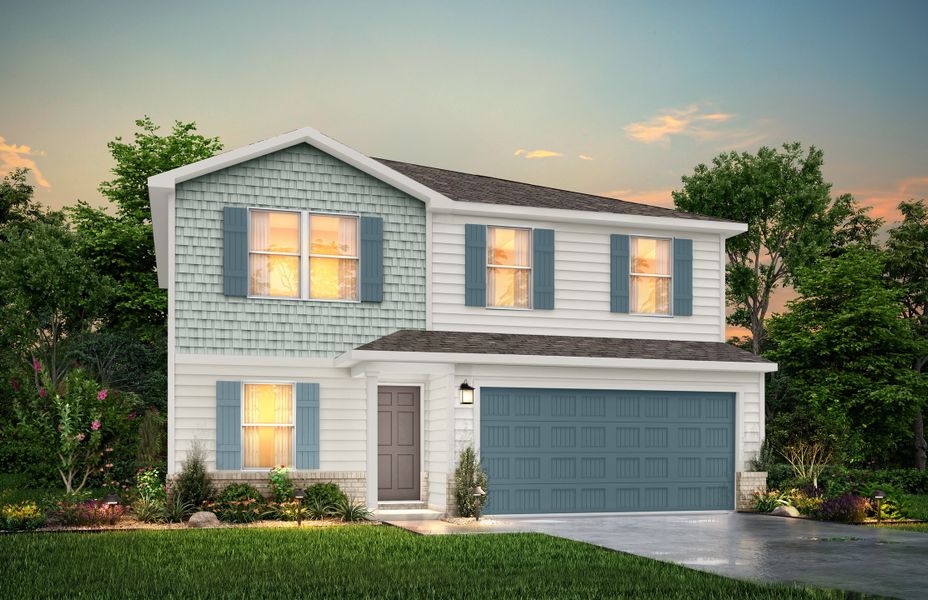 Representative exterior photo of a completed home built from the Madison by National HomeCorp in Courtland Place, Cleburne, TX (Image 2).