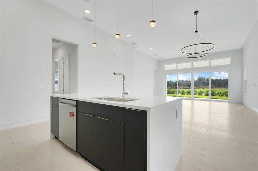 Furnished interior view inside a new home in Hampton Green at Providence, Davenport (Image 7).
