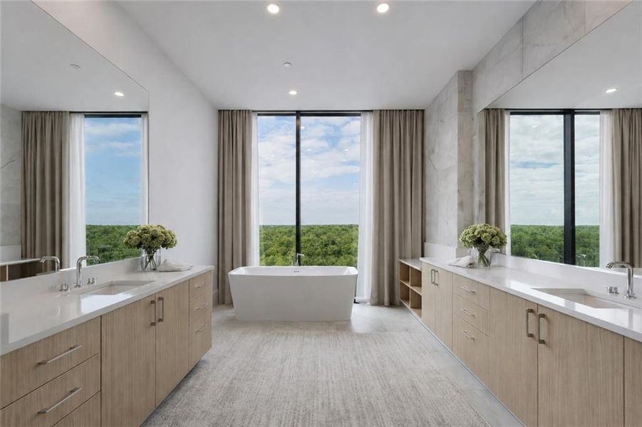 Furnished interior view inside a new home in The Dillon Buckhead, Atlanta (Image 15). Furnished interior view inside a new home in The Dillon Buckhead, Atlanta (Image 15).