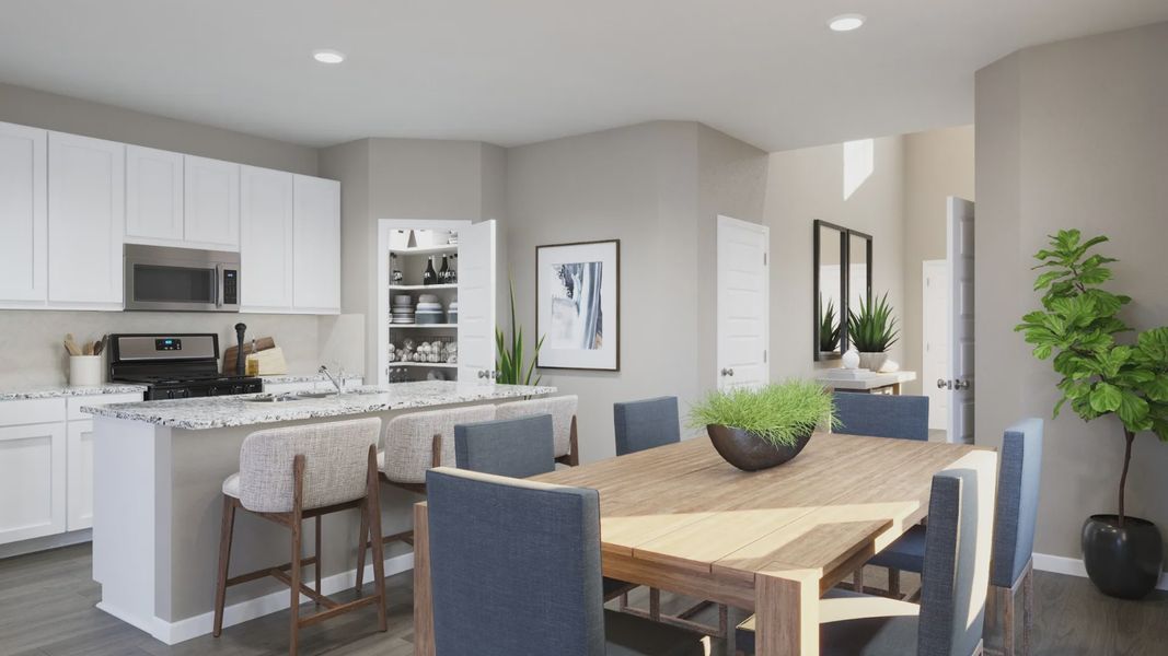 Representative furnished interior of a home built from the The Lakeland by Legend Homes in Cliffstone Hills, Conroe (Image 8).