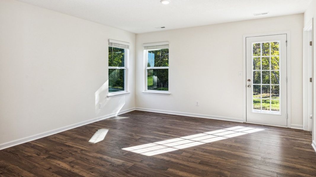 Representative unfurnished interior of a home built from the Holston by D.R. Horton in Clearwater Springs, Johnson City (Image 18). Representative unfurnished interior of a home built from the Holston by D.R. Horton in Clearwater Springs, Johnson City (Image 18).