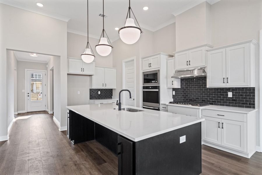 Furnished interior view inside a new home in Manor at Hall Creek, Arlington (Image 6).