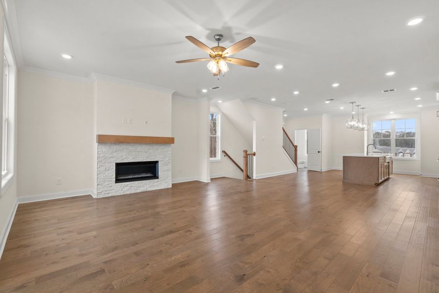 Representative unfurnished interior of a home built from the The Grayson II by The Providence Group in Waterside Townhomes, Peachtree Corners (Image 15).