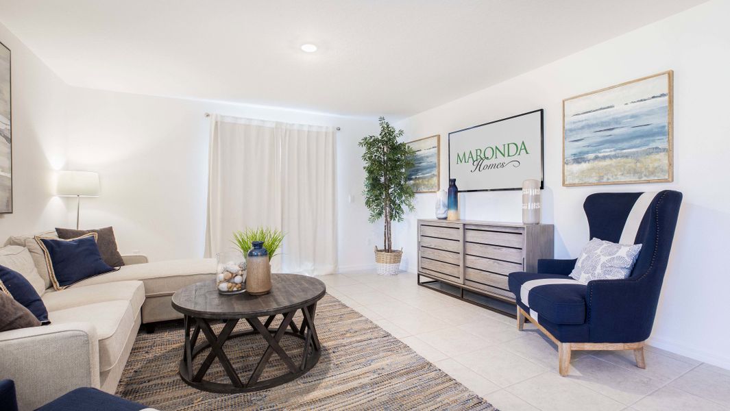 Representative furnished interior of a home built from the Marigold by Maronda Homes in North Port, North Port (Image 12).