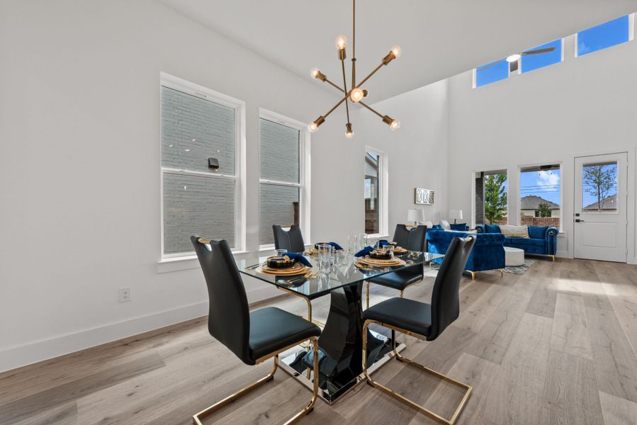 Representative furnished interior of a home built from the Plan 2 by Monarch Homes in Royal Court, Frisco (Image 8).