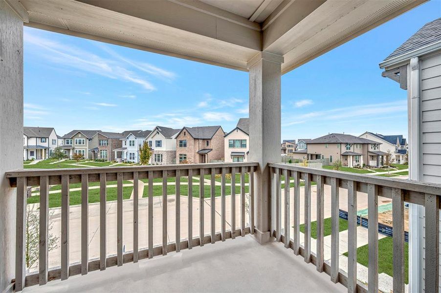 Exterior details and patio area of a home in The Retreat at Harvest, Argyle (Image 3).