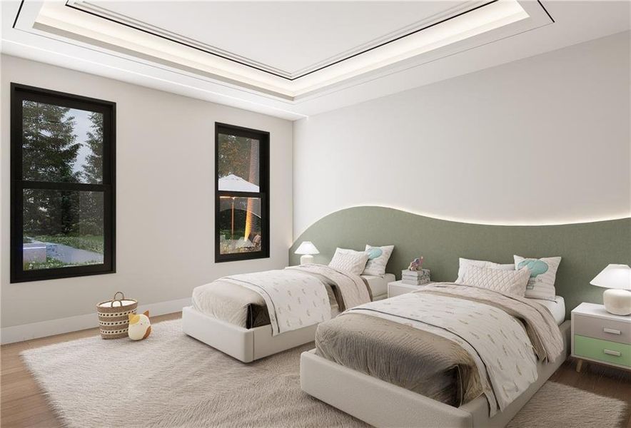 Furnished interior view inside a new home in , Atlanta (Image 7).