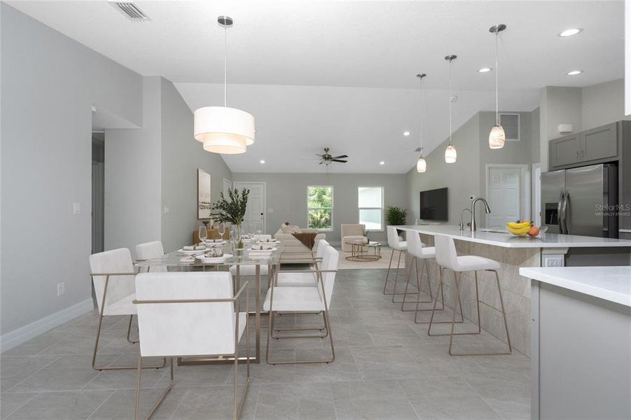 Furnished interior view inside a new home in , North Port (Image 6).