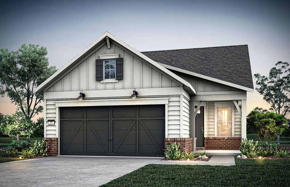 Representative exterior photo of a completed home built from the Contour by Del Webb in Del Webb Southern Oaks, Newnan, GA (Image 19).