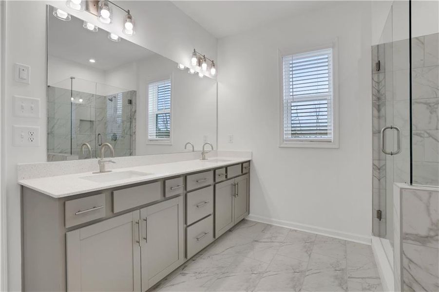 Furnished interior view inside a new home in Towne Village at Suwanee Dam, Sugar Hill (Image 4).