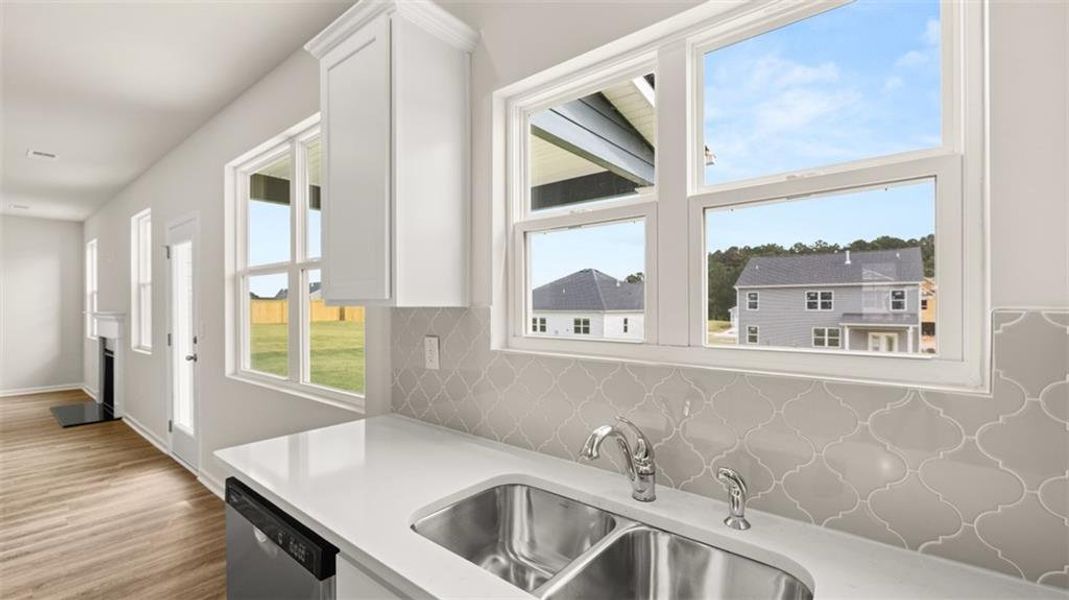 Furnished interior view inside a new home in Preserve at Dove Creek, Winder (Image 12).