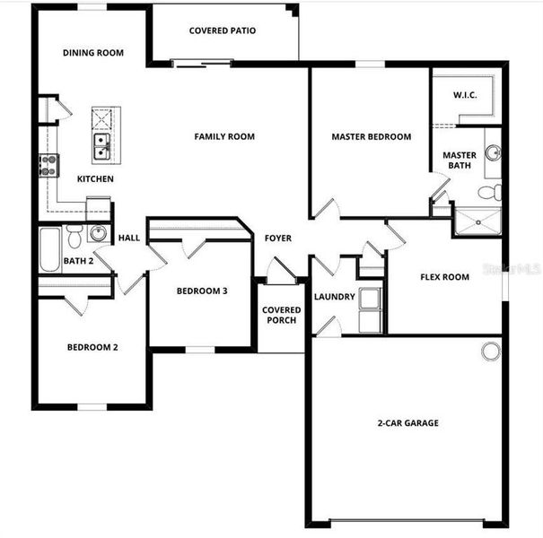 2D floor plan layout of this home in Poinciana, Poinciana, FL (Image 2). 2D floor plan layout of this home in Poinciana, Poinciana, FL (Image 2).
