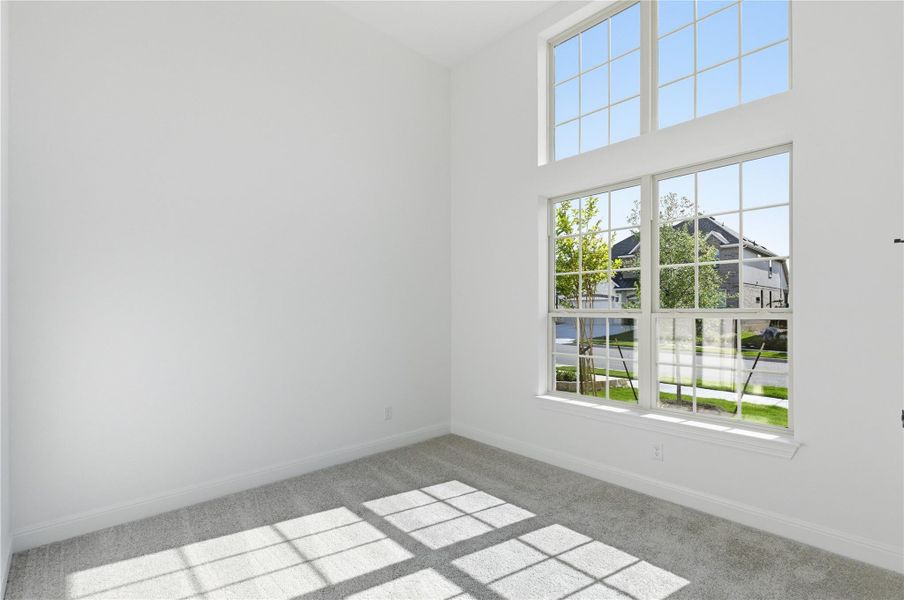 Spacious, unfurnished interior of a new home in Hawkes Landing, Leander (Image 16). Spacious, unfurnished interior of a new home in Hawkes Landing, Leander (Image 16).